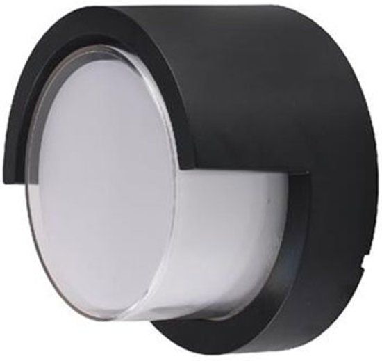 BES LED Agusa 1 - Outdoor Wall Light - 12W - Round - Black
