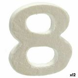 Pincello Cijfer 8 polyestyreen (12 Stuks) Multicolor