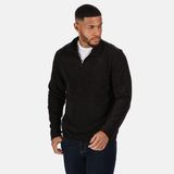 Regatta Fleece Heren Hiking Micro Zip Neck Zwart