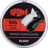 Spomb Braided Shockleader - Black - 22kg - 50lb - 0.26mm - 50m