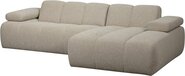 WOOOD Mojo Chaise Longue - Bouclé - Beige Melange - Right