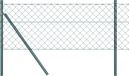 vidaXL Gaashek met grondbevestiging 10 x 0,8 m PVC-coated staal groen