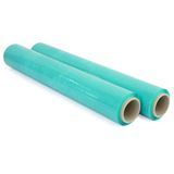 OFITURIA Verpakkingsfolie, 50 cm breed en rekbaar, tot 300 meter lengte, elastische folie, handmatig voor industriële verpakking (groen, 2)