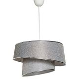 LÁMPARA DE TECHO 70 CM GRIS/Plata, TIPO E 27 MAX 45-60 W