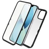 Muvit, 360°-behuizing Geschikt voor Apple iPhone 14 van ultrabestendig gehard glas, Transparant