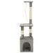 Chat poteau griffoir avec poteaux griffoirs en sisal 109 cm gris