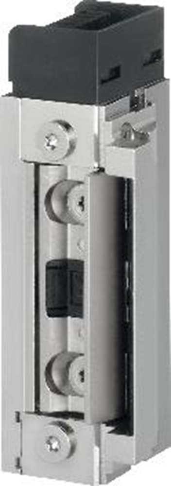 Effeff 143.13 Elektrische brandbestendige inbouw deuropener type 143 | ProFix2 | sluitplaat 690 HZ RVS | 12 of 24V=~ | 100% ED | DIN links.