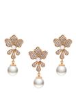 Gaya Jewelry Set Rose Gold White Pearl White