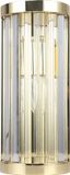 VETRO Light Prestige Lampe murale glamour dorée, abat-jour vertical en verre, 1xE14, 10W