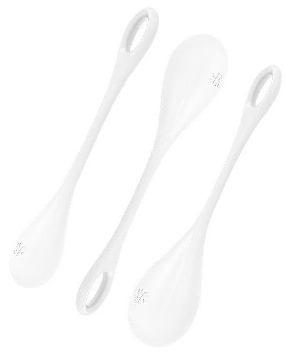 Satisfyer Yoni Power 1 Mat Kegelballen - White - 3 stuks