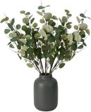 Bellatio Design Kunstplant takken Eucalyptus Narvik - 6x - 92 cm - lichtgroen - kunst zijdebloemen