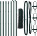 vidaXL - zeshoekig - gaashek - met - grondbevestiging - 10 - x - 0,5 - m - Groen - Mesh