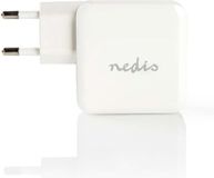 Nedis thuislader met 1 USB-C en 1 USB-A poort - Smart IC - 4,8A / wit