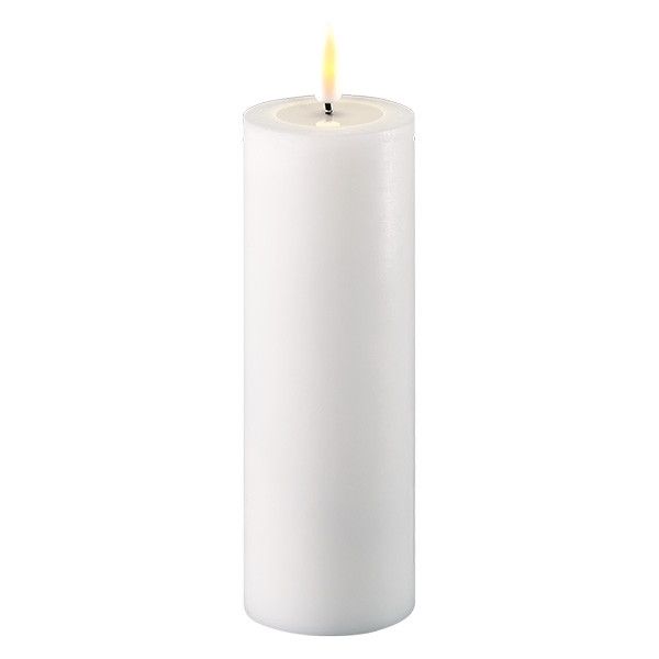 LED Kaars 5 x 15 cm | Wit | 3D Vlam | Deluxe HomeArt