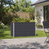 vidaXL Verhoogde Tuinbak Antraciet 100 x 40 x 55 cm