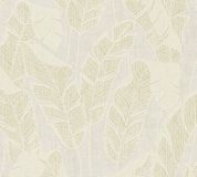 A.S. Création JUNGLE BLADEREN BEHANG | Botanisch - Wit Beige Goud - Jade 2