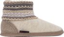 Giesswein Kiel Pantoffels Dames Wol Rubber Beige Grijs Maat 37