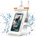 Étui flottant étanche IPX8 pour téléphone avec deux compartiments de rangement - 7.5 - Blanc