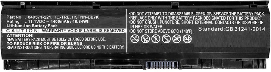 Micro Battery MBXHP-BA0077 - Notebook reserve-onderdeel - Zwart