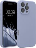 kwmobile telefoonhoesje geschikt voor Apple iPhone 16 Pro Max - TPU backcover met siliconen coating - Smartphone case in mat lichtblauw