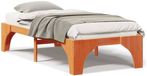 vidaXL Massief grenenhouten bedframe - Bruin - 90 x 200 cm