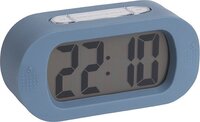 Karlsson Gummy Wekker - Rubberized Blauw - Tafelklok - 14x7cm