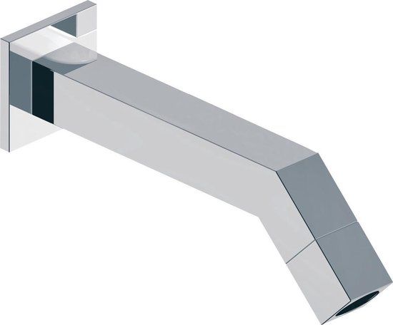 Wiesbaden Kappa Toiletkraan Muurbevestiging Vierkant - Chroom