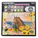 DIAMANTINY 96207 Level Up - Nice Group Creative Art, Diamond Painting Kit Mozaïek, WILD, Paard Bruin, Meerkleurig