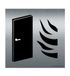 AUA SIGNALETIQUE Aluminium Plaat Geborstelde Branddeur - 130x130 mm
