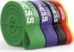 Merkloos Set van 5 weerstandsbanden voor pull-ups en optrektraining, natuurlijk rubber, verschillende weerstandsniveaus
