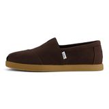 Toms Espadrille Alp FWD pour homme, marron chocolat, toile de coton recyclé, 45 EU