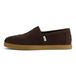 Toms Espadrille Alp FWD pour homme, marron chocolat, toile de coton recyclé, 45 EU