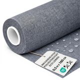 Outdoor Stof per Meter Waterafstotend Polyesterstof 0,5M x 160 cm – Tuinstof voor Zonnescherm Tuinmeubels Kussens Bekleding Buiten Robuust met Oeko Tex Jeansblauw ecologisch linnen
