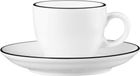 Seltmann Weiden Modern Life Black Line tasse à expresso 0,09 L avec soucoupe 2 pièces