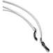 Hawkers Accessoires Cordon rond en cuir - Argent