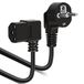 VINATO 3M netsnoer C13, hoek 90° geaarde stekker CEE 7/7, universeel voor tv, pc, monitor, PS5-printer, projector