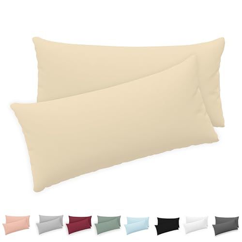 Twinzen® Kussensloop 40x80 (Set van 2) - 100% Katoen Jersey 150 GSM