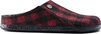 Birkenstock Zermatt Shearling Pantoffels Plaid Red Wolvilt Maat 44