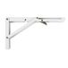 Amig - Opklapbare beugel voor wandplanken - Metalen plankdrager - Hoekbeugel - Steun - Staal - Wit - Afmetingen: 300 x 155 mm - Maximaal aanbevolen gewicht: 35 kg