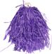 Funny Fashion Cheerballs/pompoms - 1x - paars - met franjes en ring handgreep - 28 cm
