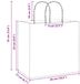vidaXL Papieren zakken 250 st met hengsels 26x17x25 cm geel
