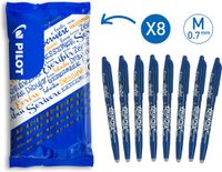 Pilot FriXion Ball uitwisbare pen - 0,7mm - 8 stuks - blauw