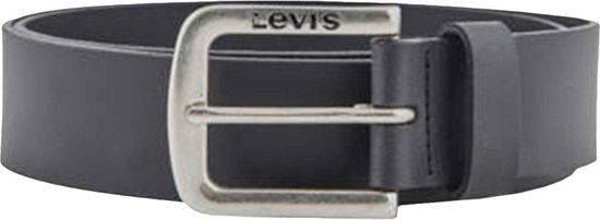 Levi's Seine Riem Zwart 80 cm - Heren - Leer - Zwart Hardware - 2024