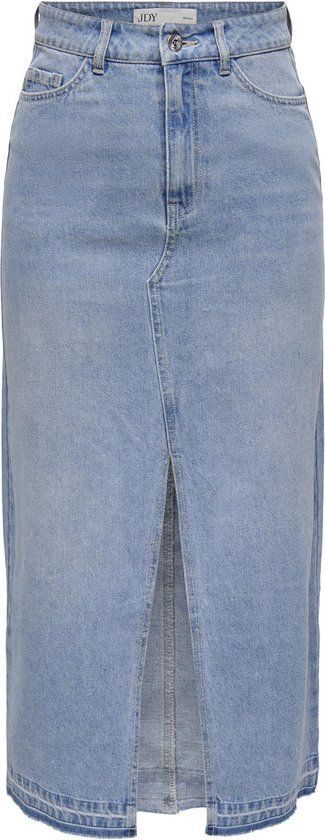 JDY JDYBELLA HW LONG SKIRT DNM NOOS Women's Skirt - Size M - Light Blue Denim