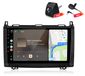 Mercedes-Benz Autoradio avec caméra et microphone, 4+64Go, adapté pour classe A, B et V (W245), avec Carplay, Android Auto, GPS, Wi-Fi, Bluetooth, DAB+RDS et SWC