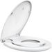 Merkloos Witte Oval Toiletbril met Geïntegreerd Kinderzitje en Snelkoppelingsmechanisme