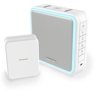 Honeywell Home DC915SCV Draadloze Deurbel - Grijs - 8 Melodieën - 200m Bereik