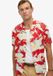 Superdry The Merchant Store Hawaïaans overhemd Heren Korte Mouw Gebloemd Modal Katoen Tsuru Red S