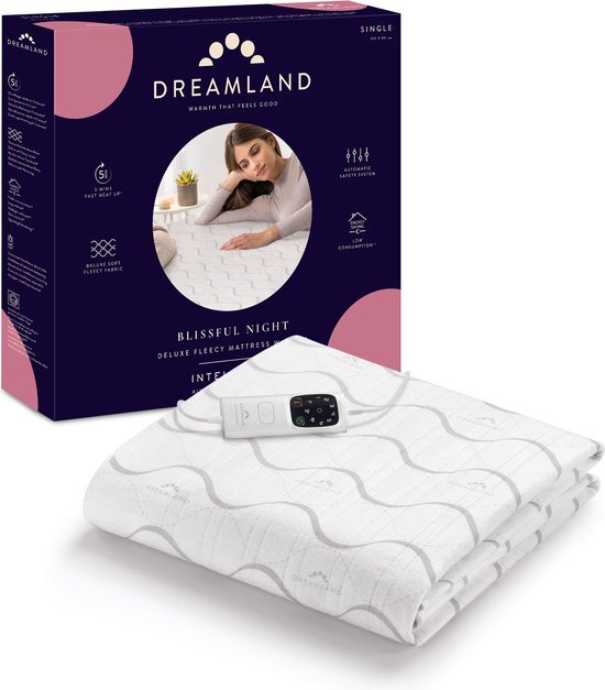 Dreamland 26021 Deluxe fleece matrasverwarmer Enkel