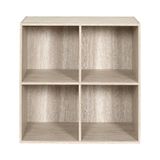 HOME DECO FACTORY - HD7743 - Modulaire 4-Vaks Opbergunit met Steenlook